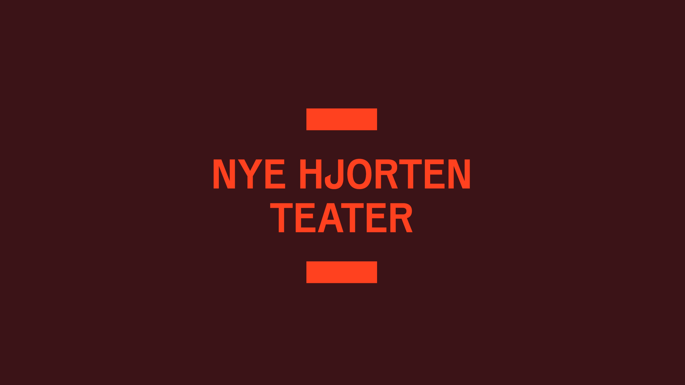 Nye hjorten teater identitet logo av Nonspace