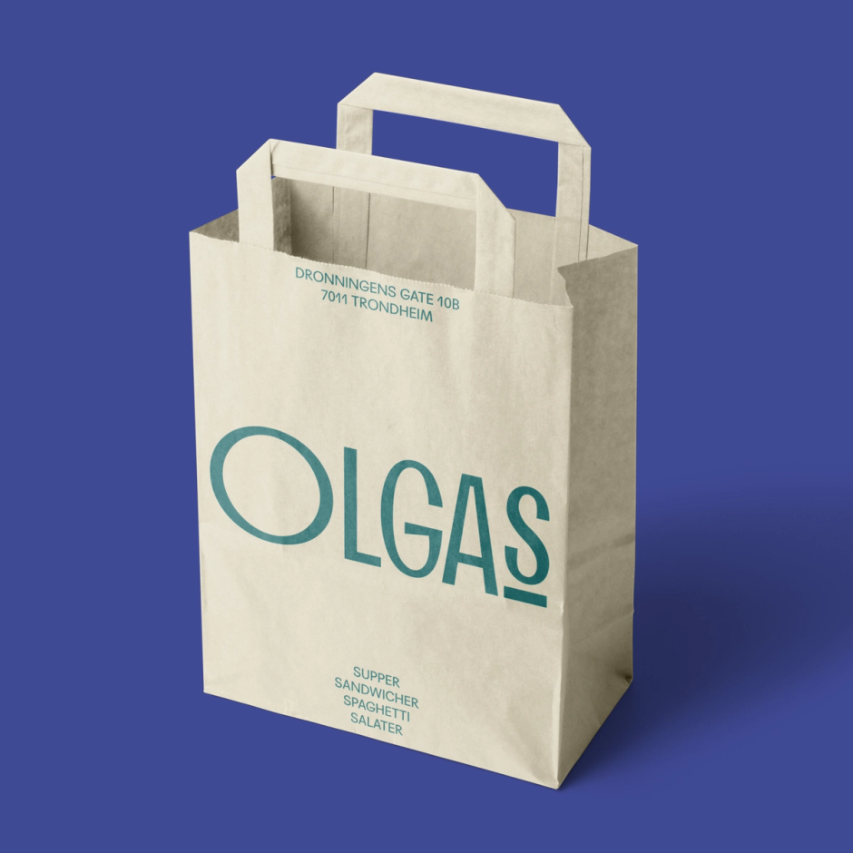 Olgas Restaurant Trondheim visuell identitet og konsept av Nonspace