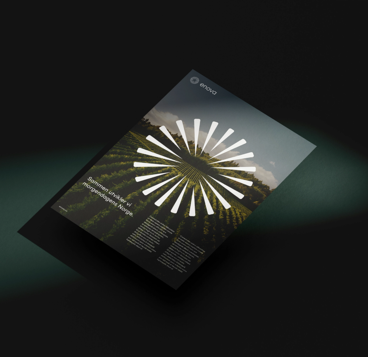 Enova new visual identity by Nonspace