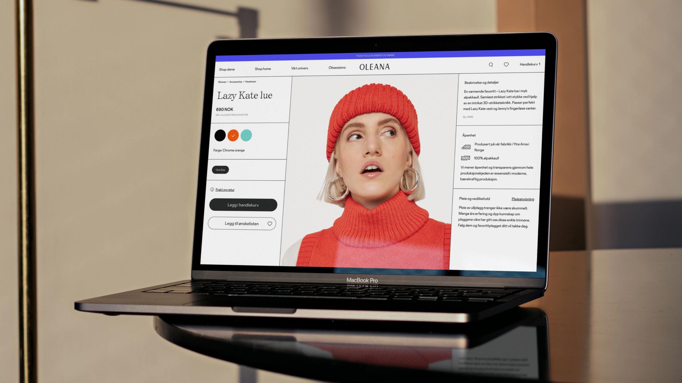 Oleana e-commerce strategy and digital identity for Norwegian heritage knitwear brand — by Nonspace