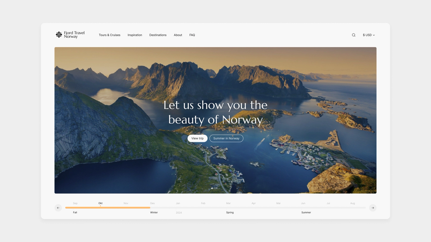 Fjord Travel Norway new visual identity Nonspace