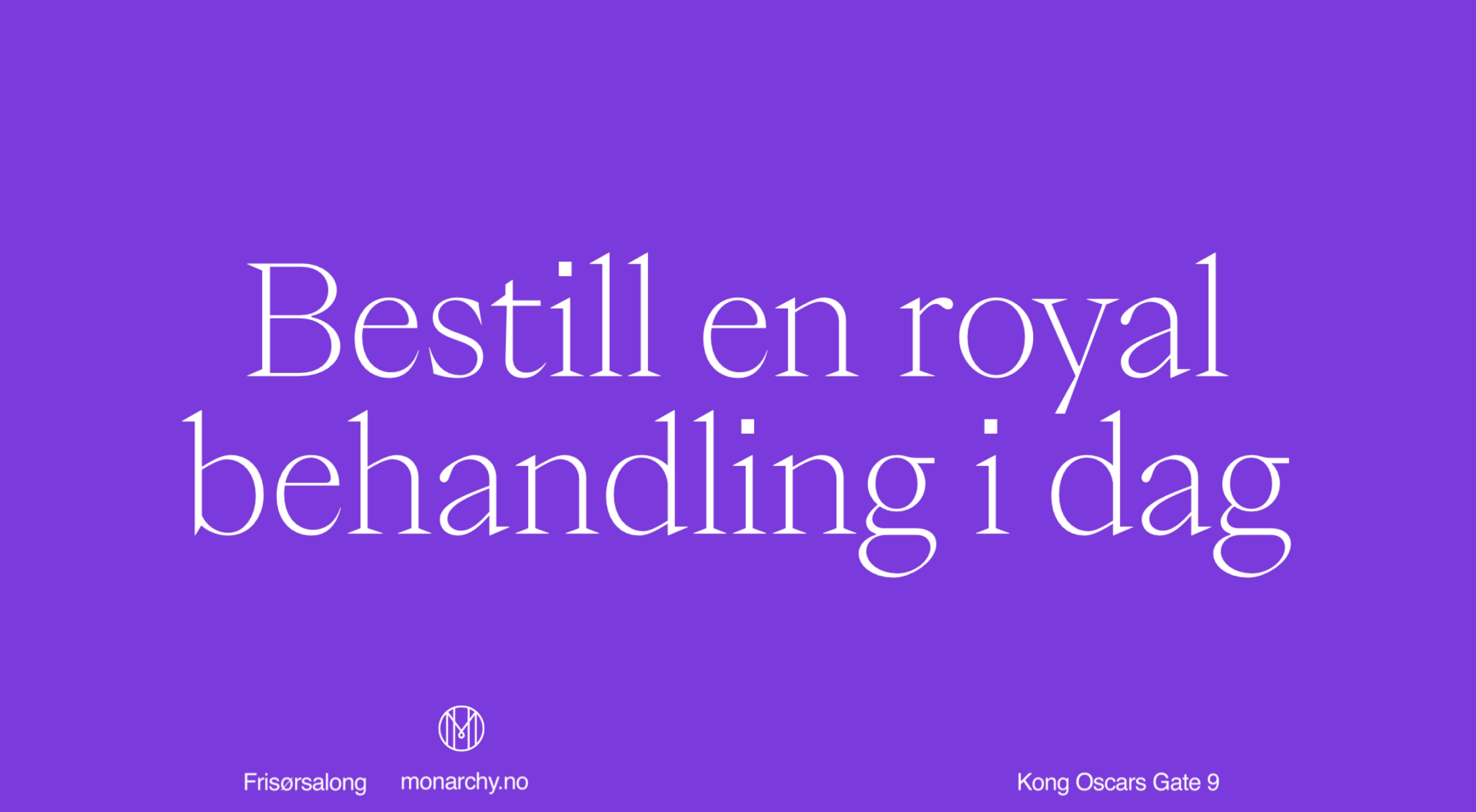 Monarchy ny visuel identitet Nonspace