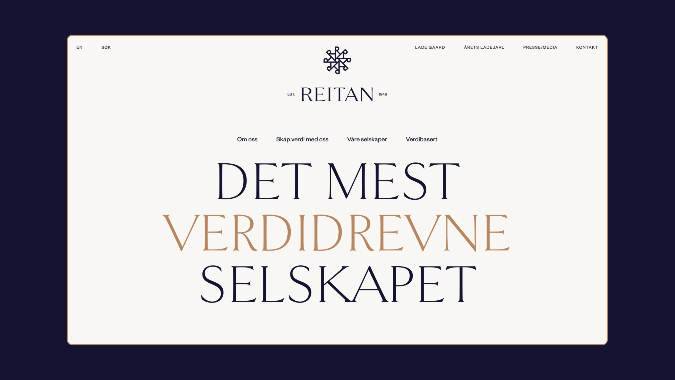 Nonspace merkevarearkitektur og ny visuell identitet for Reitan