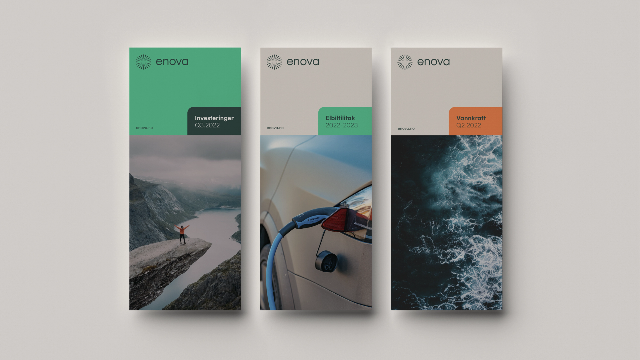 Enova new visual identity by Nonspace