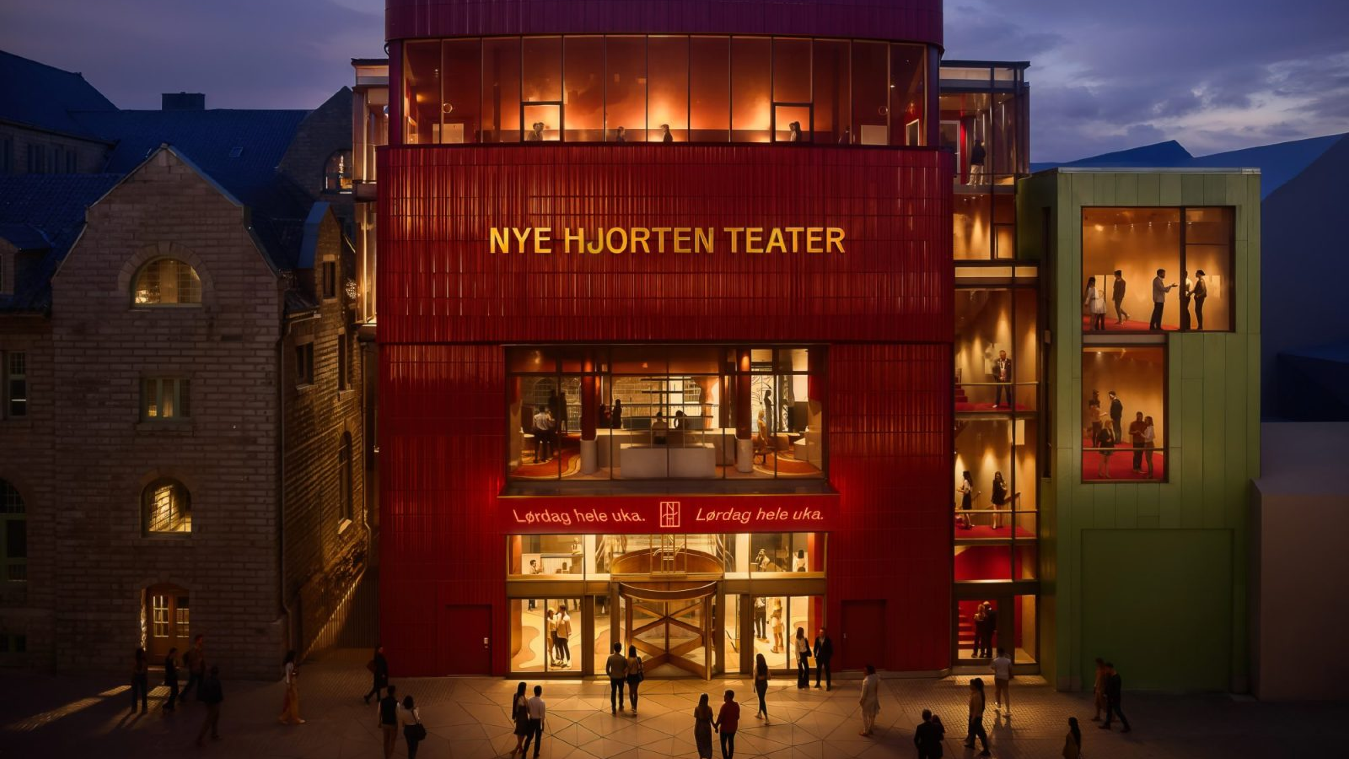 Nye Hjorten Teater brand identity 'Where Life Plays' for entertainment venue in Trondheim — by Nonspace