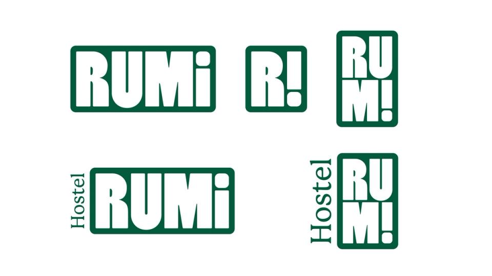 Rumi brand identity system showing logo, colour palette and typography — by Nonspace