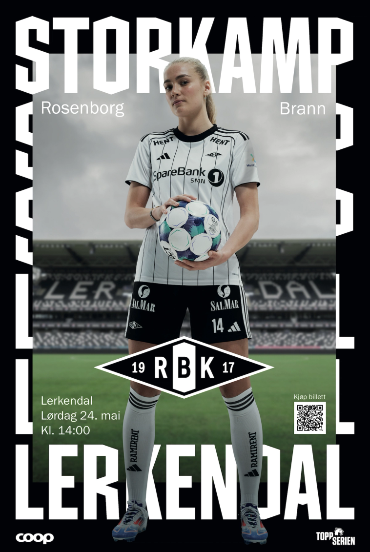 Rosenborg vs Brann derby match branding and campaign — one of Norwegian football's greatest rivalries by Nonspace