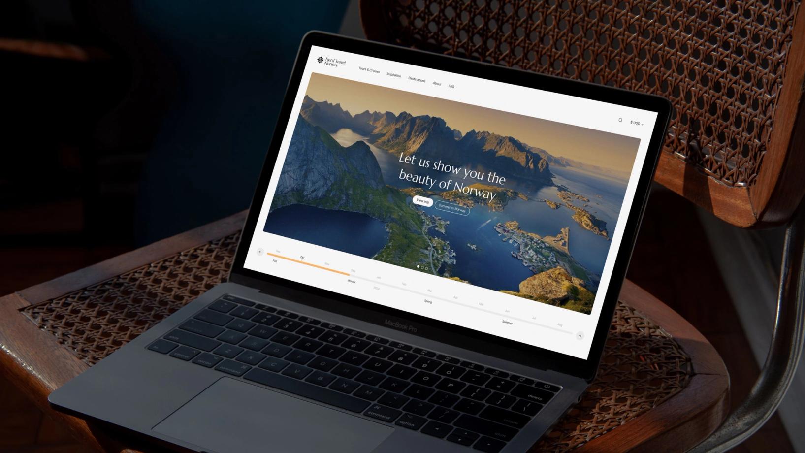Fjord Travel Norway new visual identity Nonspace