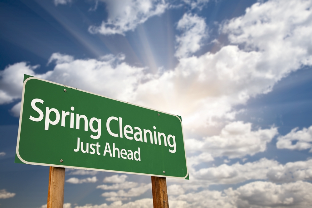 Image Spring cleaning sign representing fresh start and clearing your record through expungement in New Jersey