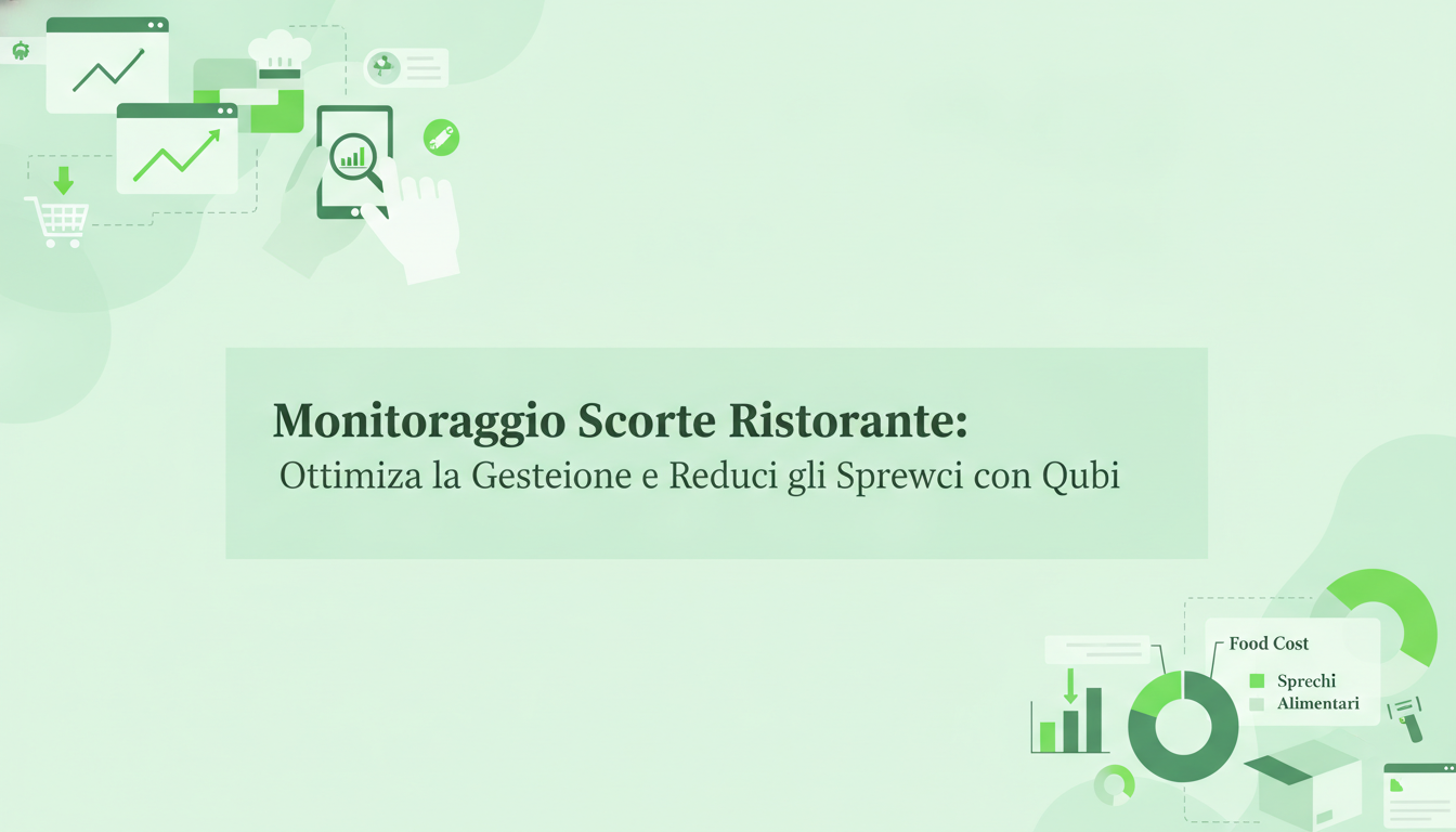 Monitoraggio Scorte Ristorante: Ottimizza la Gestione e Riduci gli Sprechi con Qubi