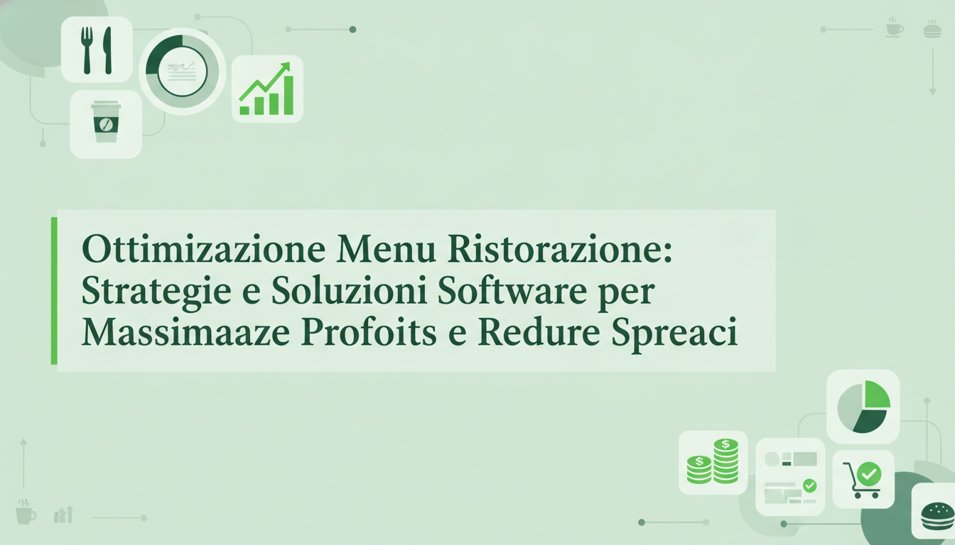 Ottimizzazione Menu Ristorazione: Strategie e Soluzioni Software per Massimizzare Profitti e Ridurre Sprechi