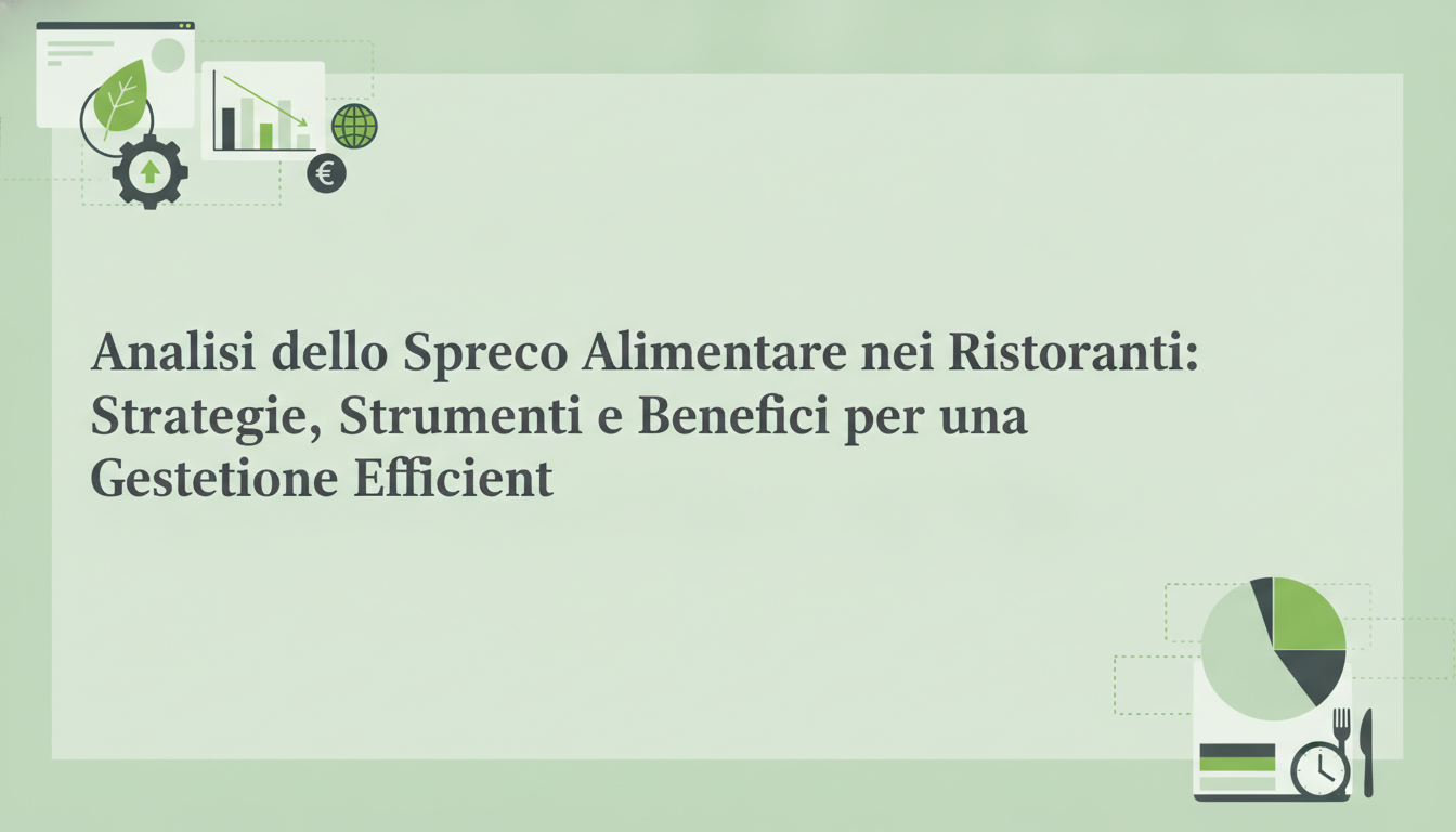 Analisi dello Spreco Alimentare nei Ristoranti: Strategie, Strumenti e Benefici per una Gestione Efficiente
