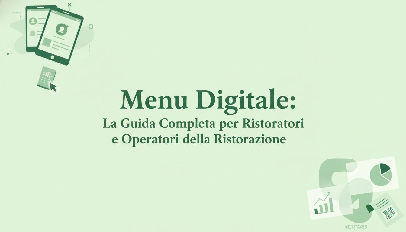 Menu Digitale: La Guida Completa per Ristoratori e Operatori della Ristorazione