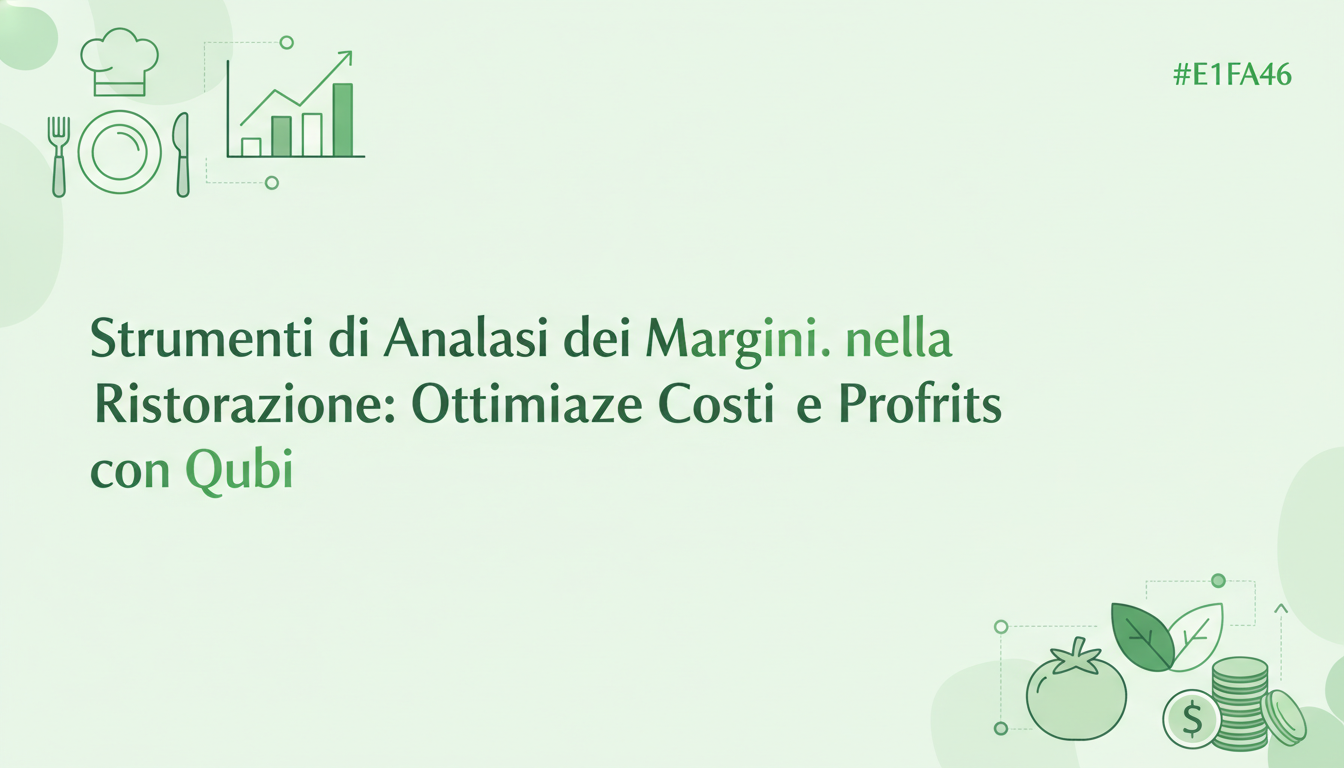 Strumenti di Analisi dei Margini nella Ristorazione: Ottimizzare Costi e Profitti con Qubi