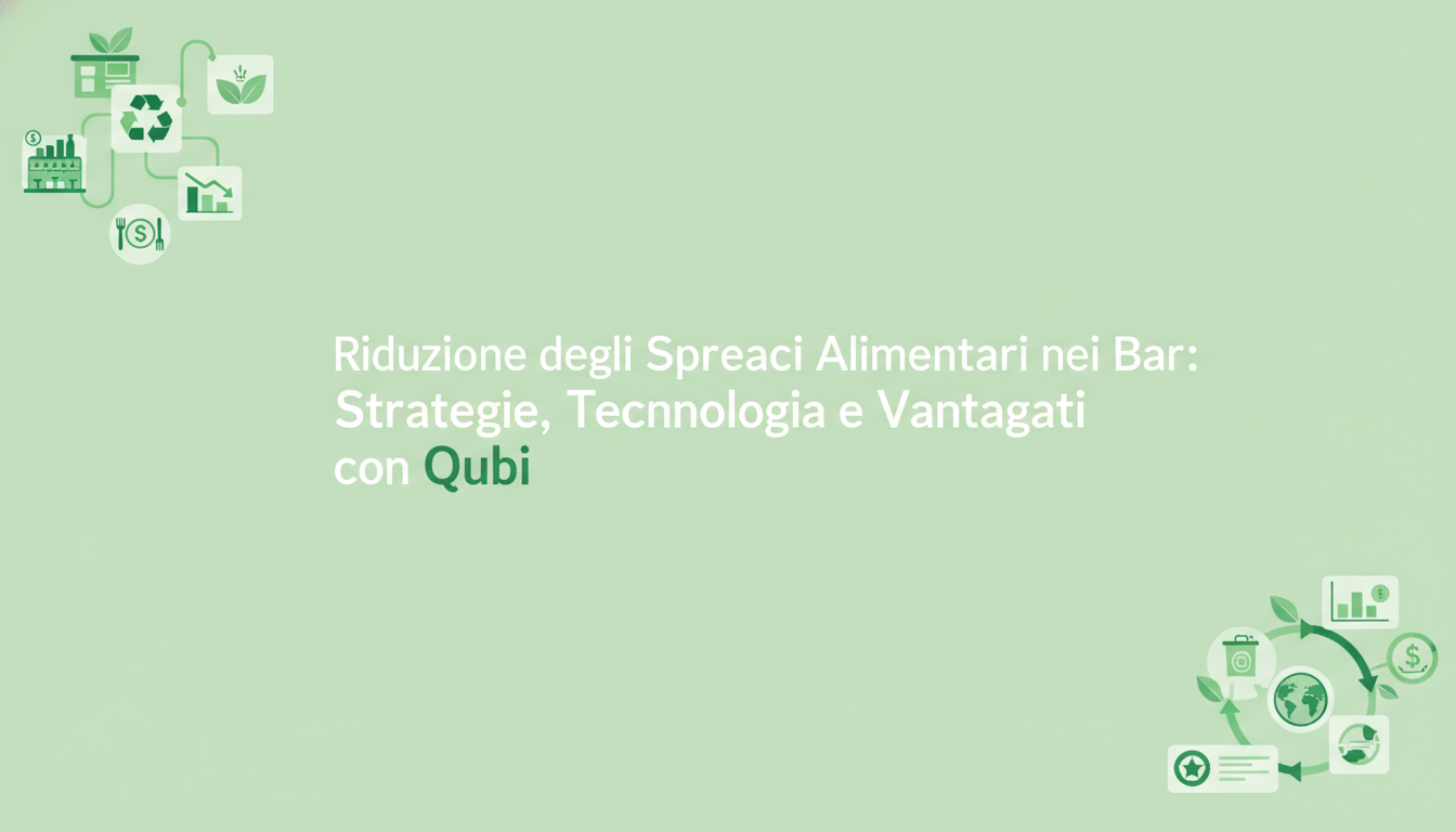 Riduzione degli Sprechi Alimentari nei Bar: Strategie, Tecnologia e Vantaggi con Qubi