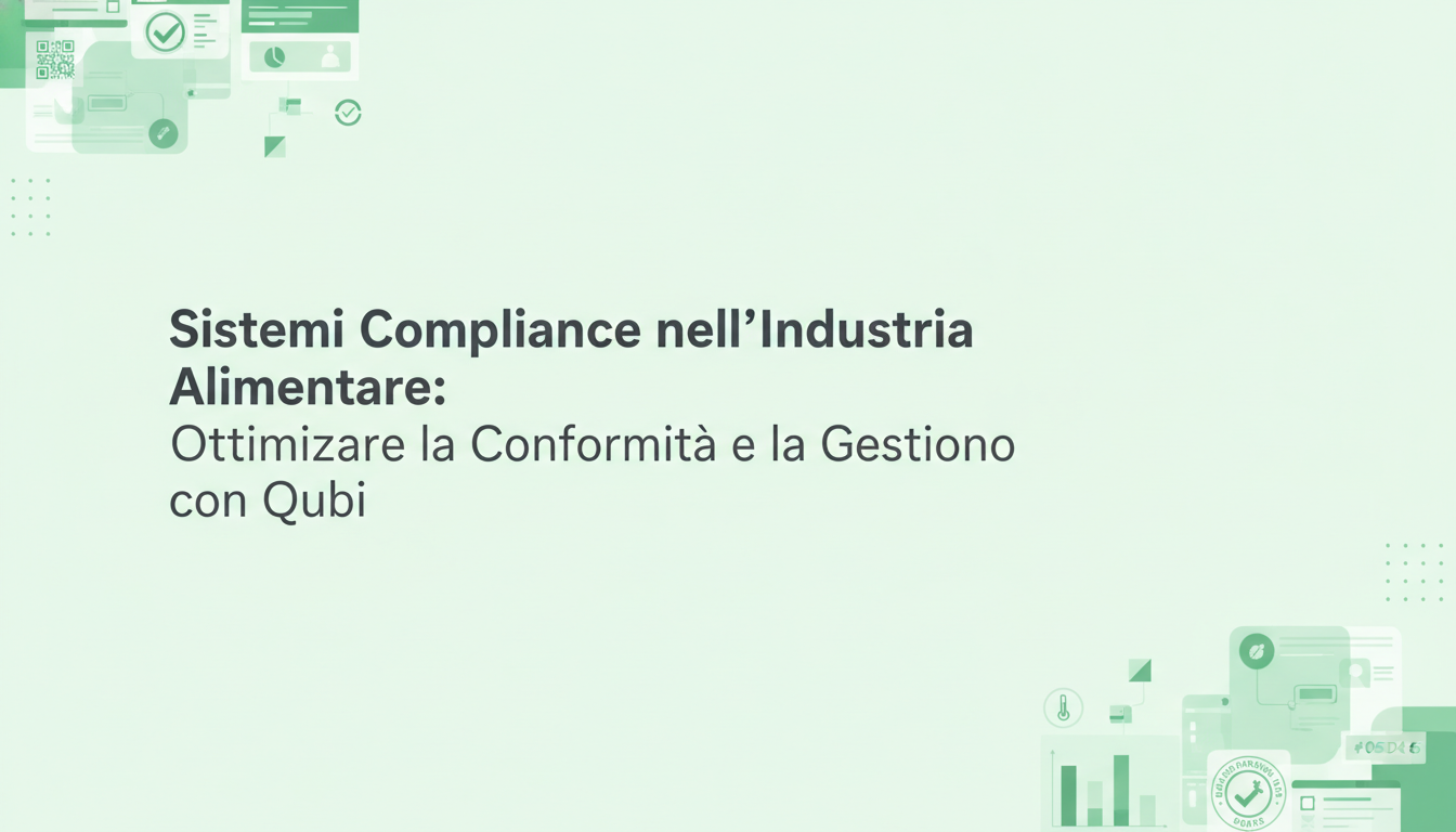 Sistemi Compliance nell'Industria Alimentare: Ottimizzare la Conformità e la Gestione con Qubi