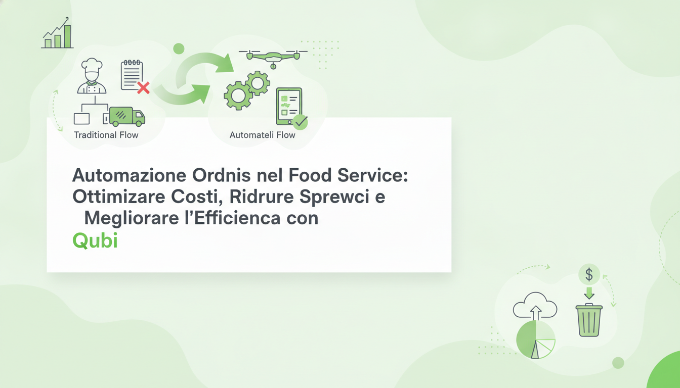 Automazione Ordini nel Food Service: Ottimizzare Costi, Ridurre Sprechi e Migliorare l'Efficienza con Qubi