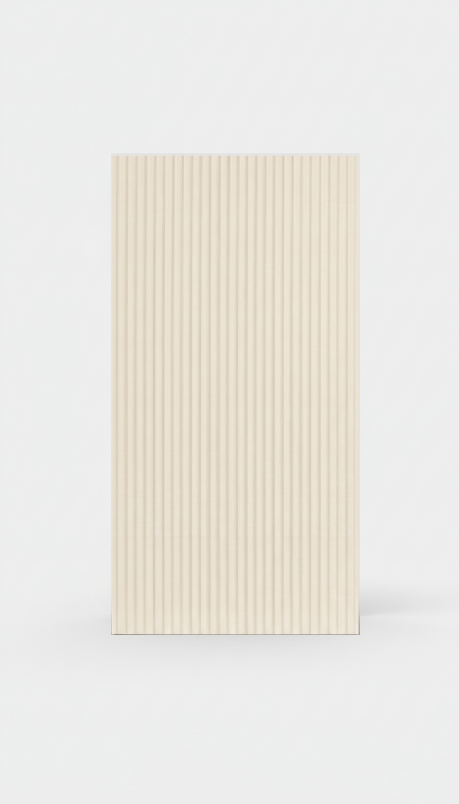 Beige Fluted MCM Wandpaneel 295x115