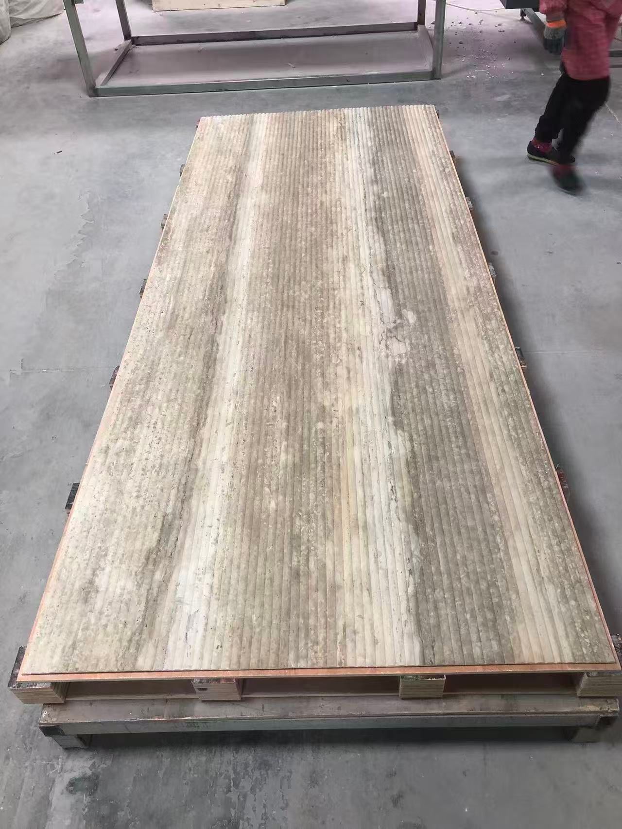 Travertin Brown Bullnose MCM Wandpaneel 300x119  - thumbnail 3