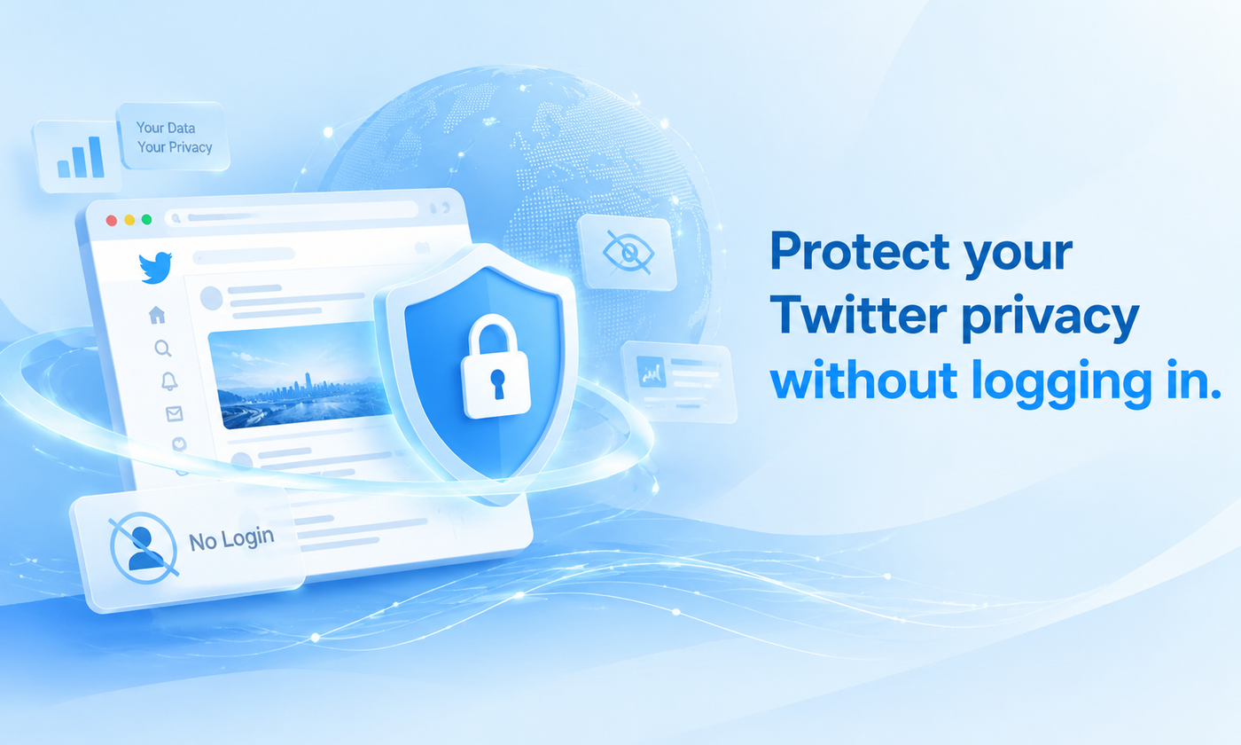 Privacy-first workflow for viewing public Twitter posts without an account