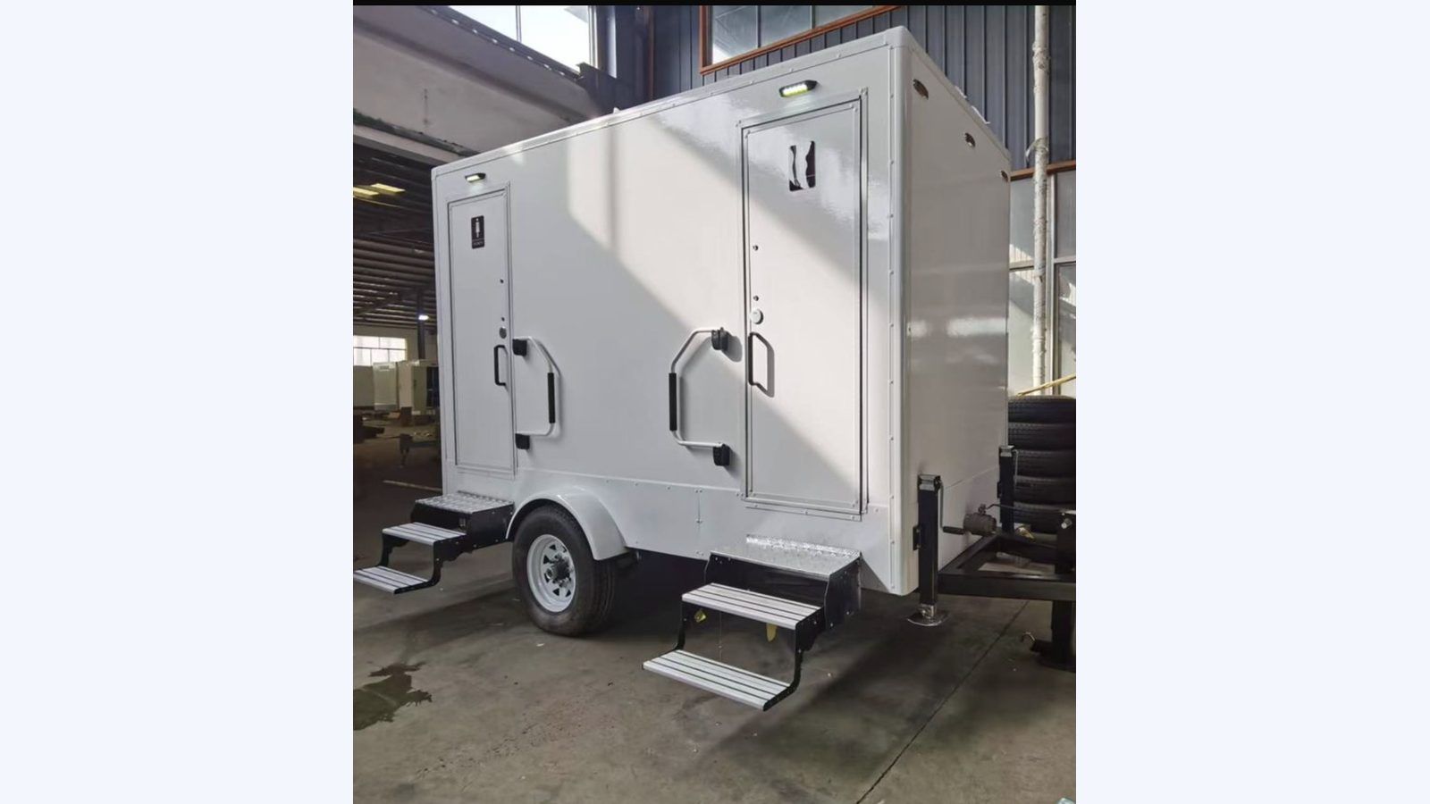 2-Stall Restroom Trailer — exterior hero