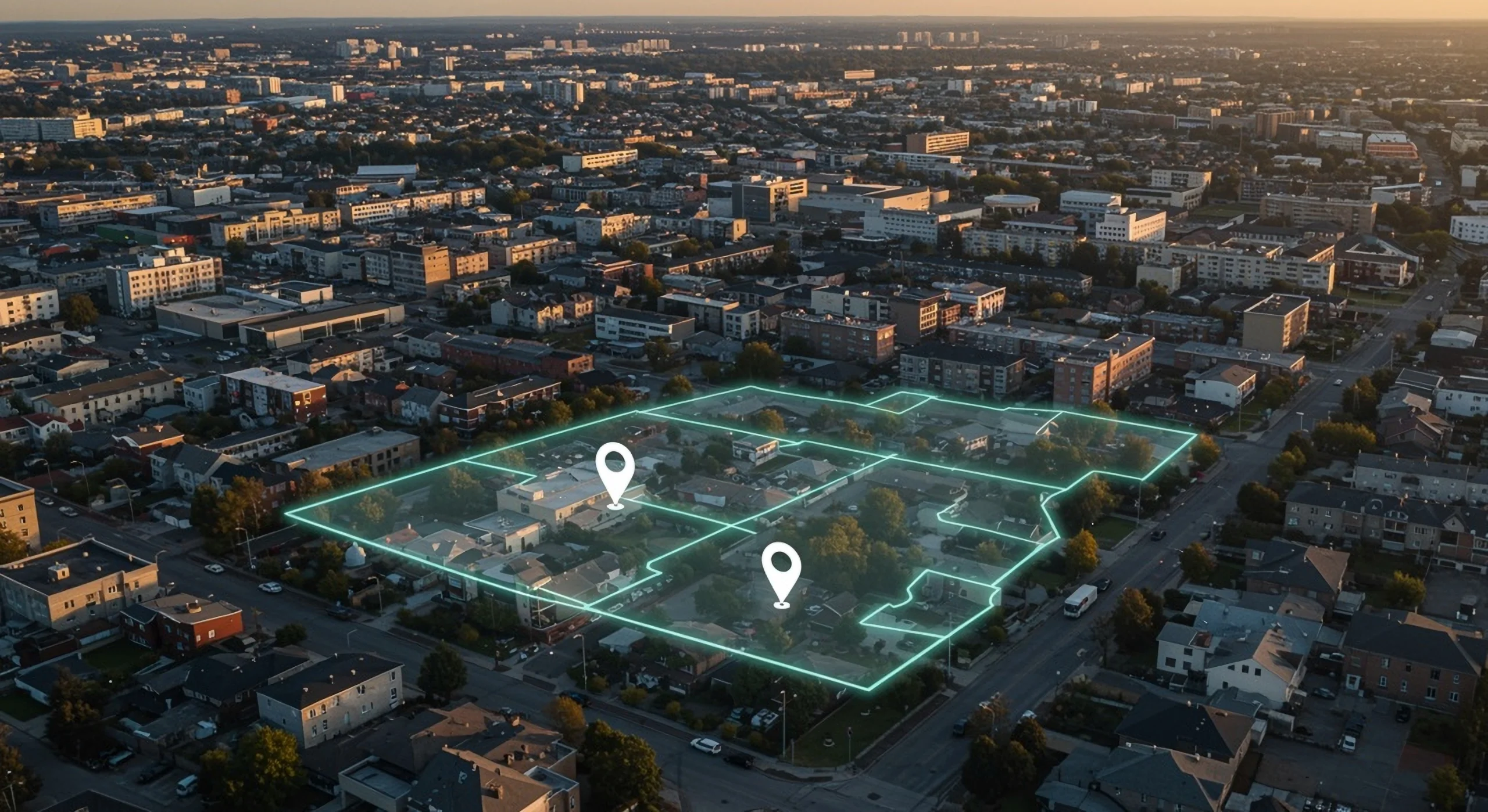 A geofencing campaign to reach a target audience at a congress