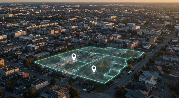 A geofencing campaign to reach a target audience at a congress