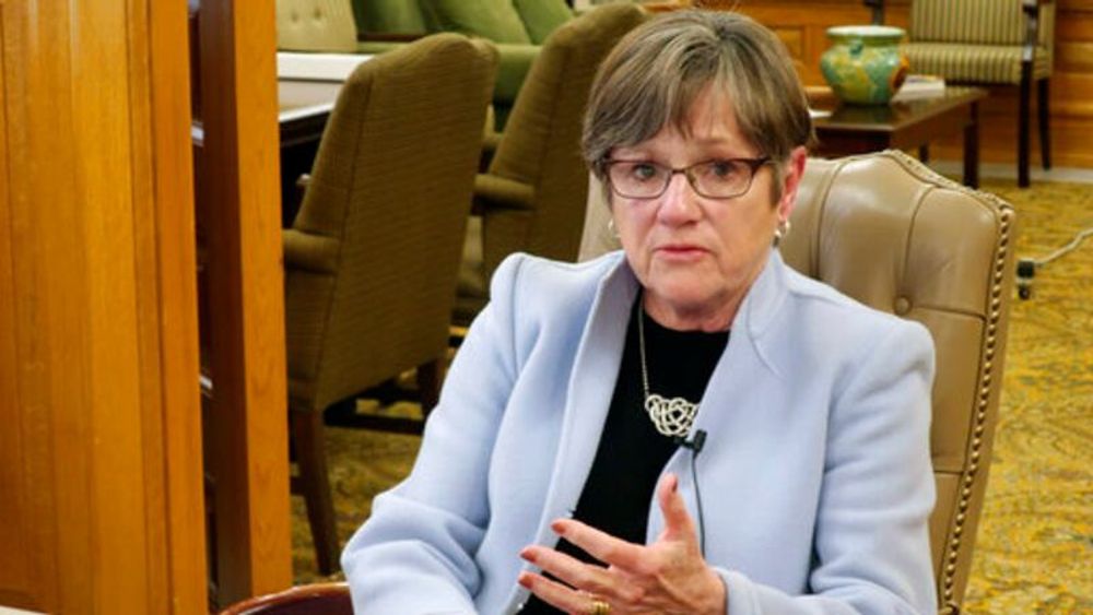 Kansas Governor Laura Kelly discussing state policy
