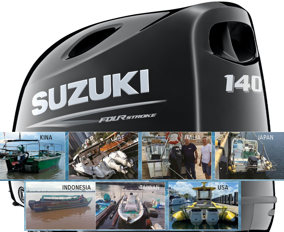 Suzuki båtmor i bruk over hele verden