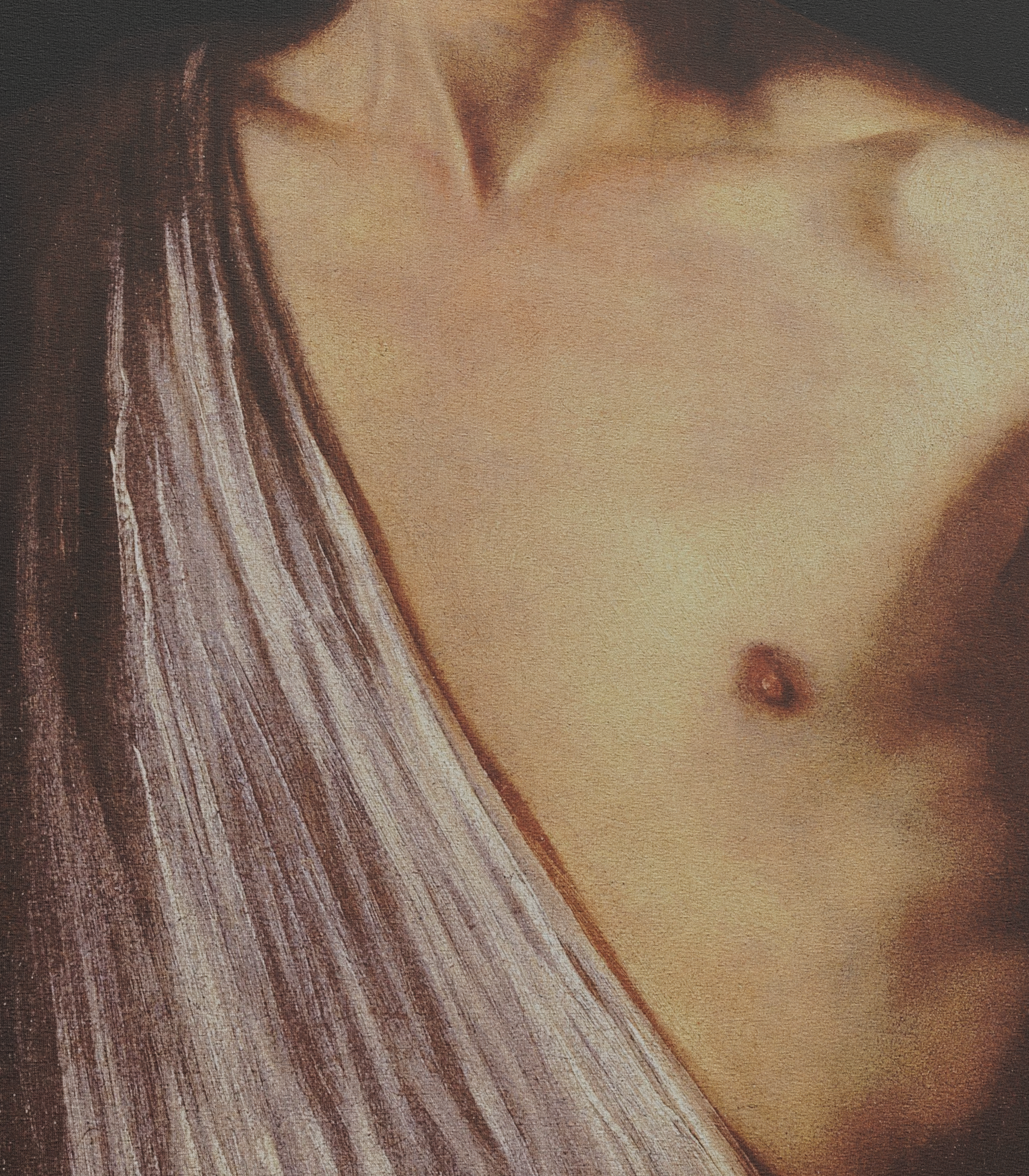 David and Goliath closeup