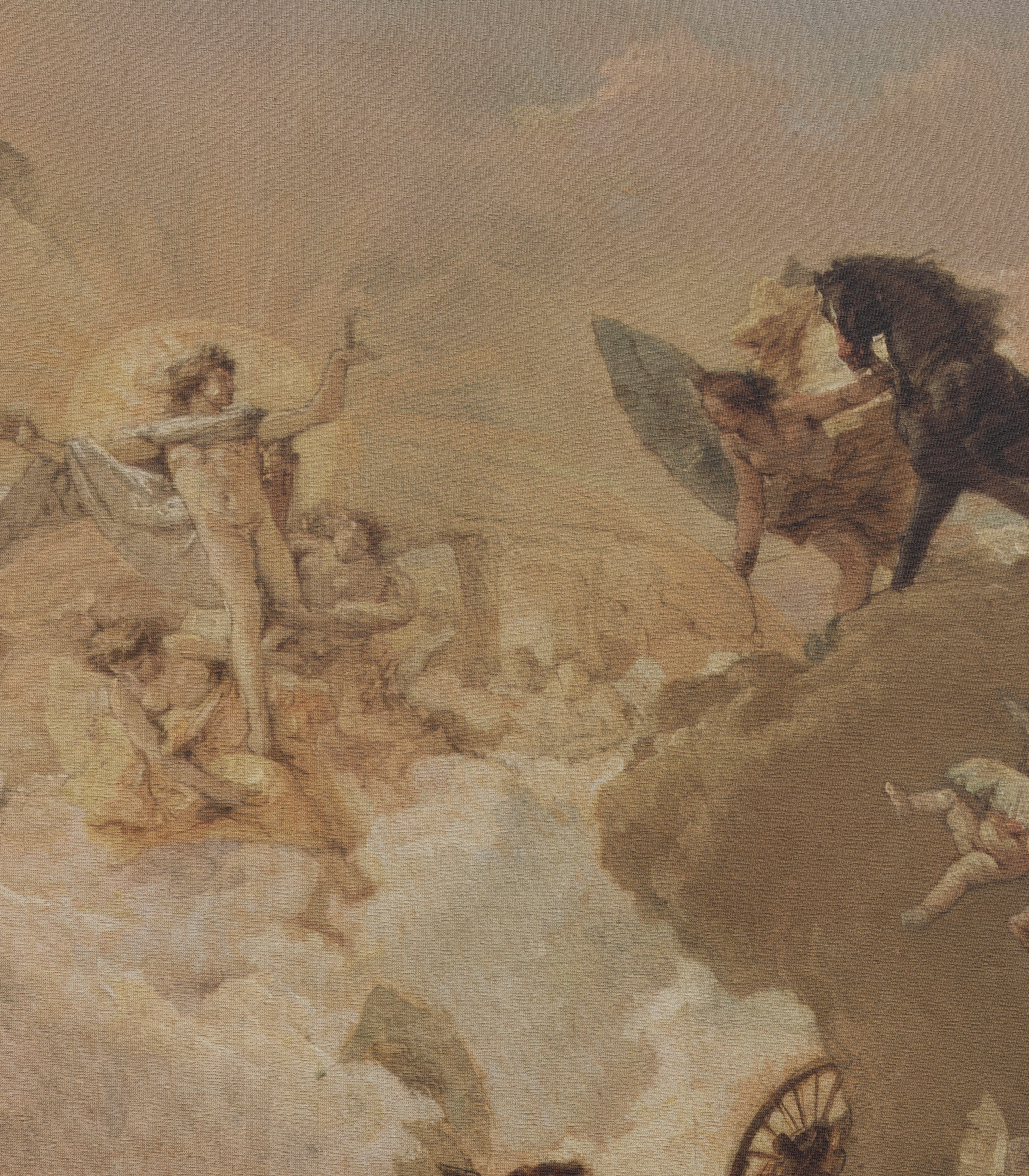 Allegory of the Planets and Continents closeup