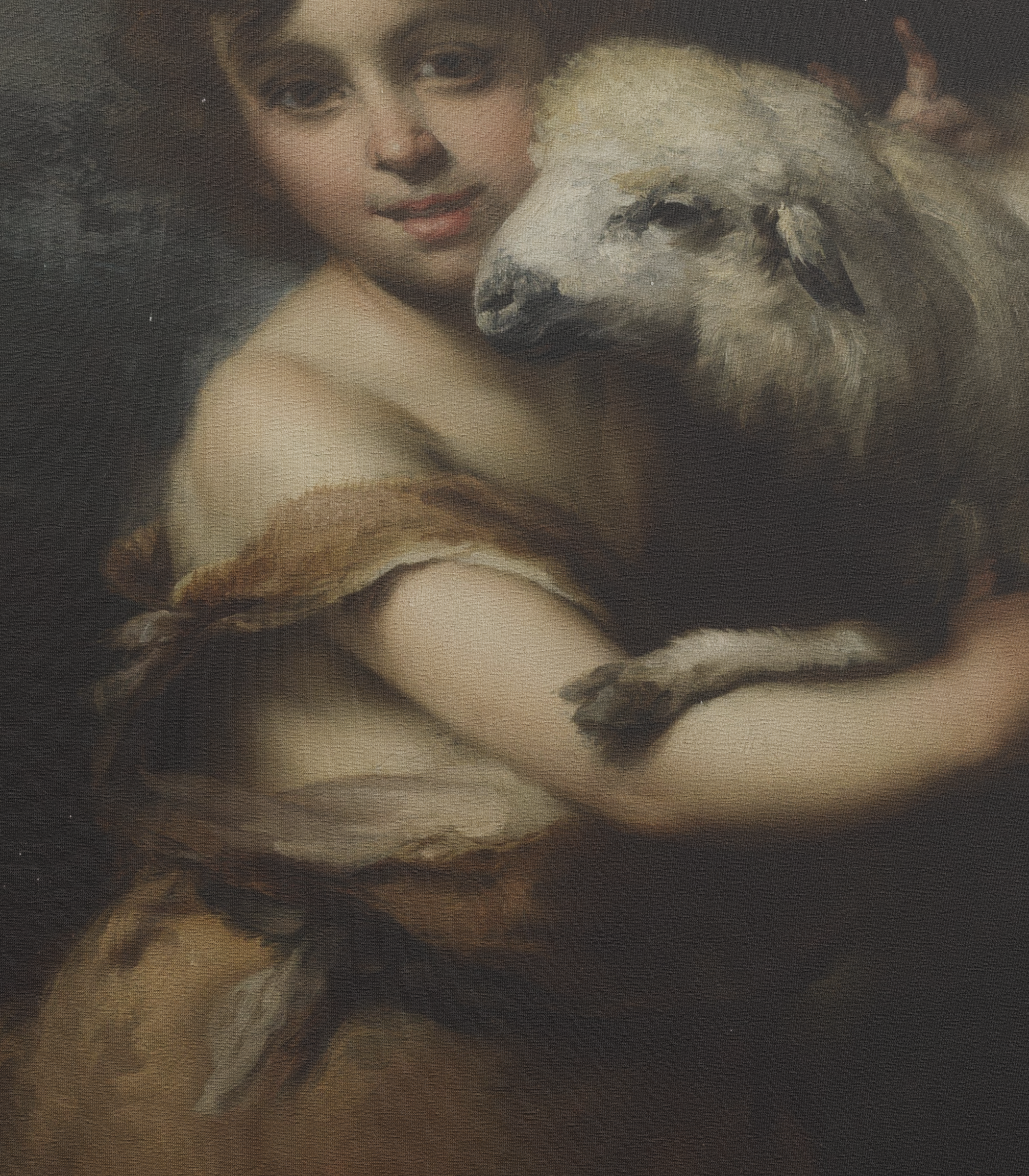 The Infant John The Baptist closeup
