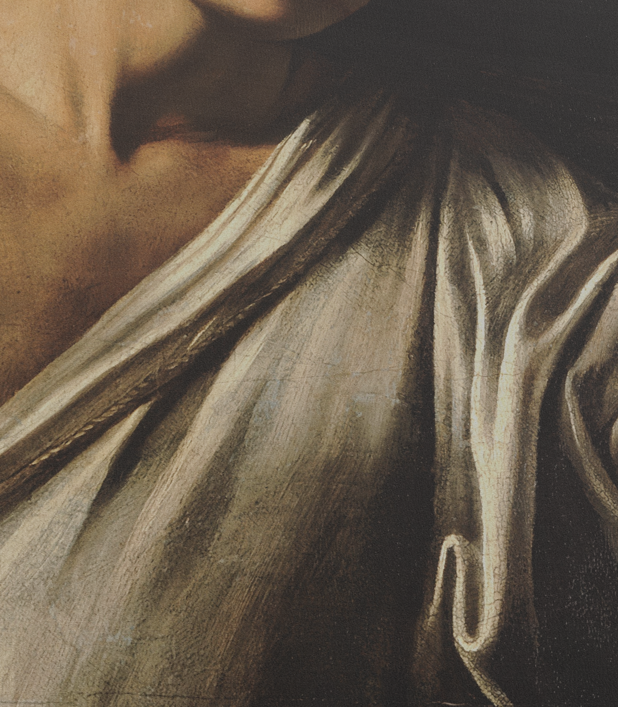 David and Goliath closeup