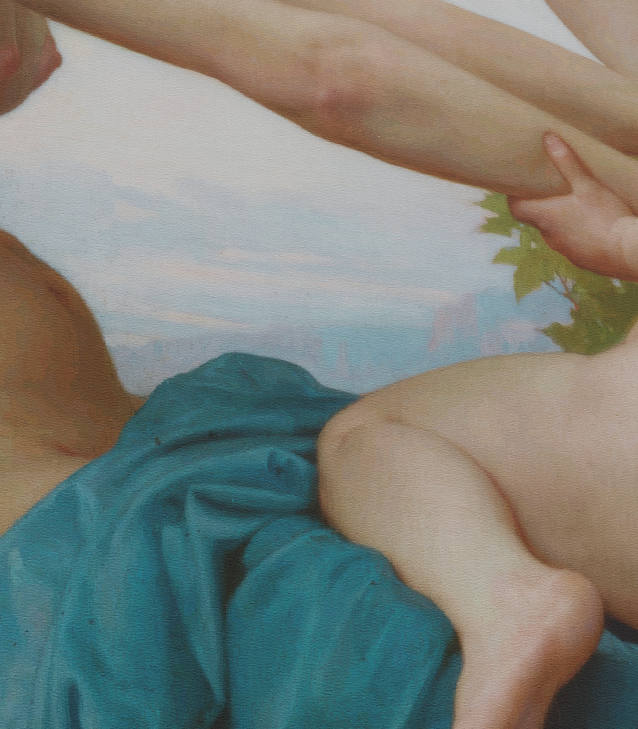 A Young Girl Defending Herself Against Eros closeup