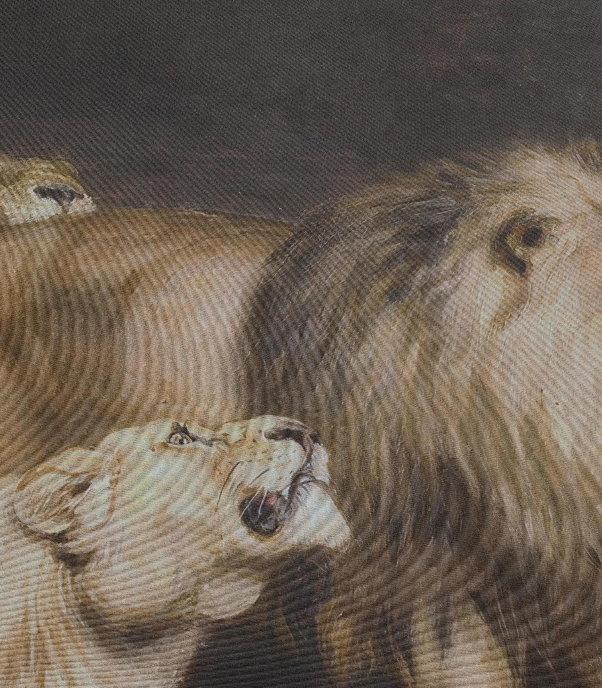 Daniel in the Lion's Den closeup