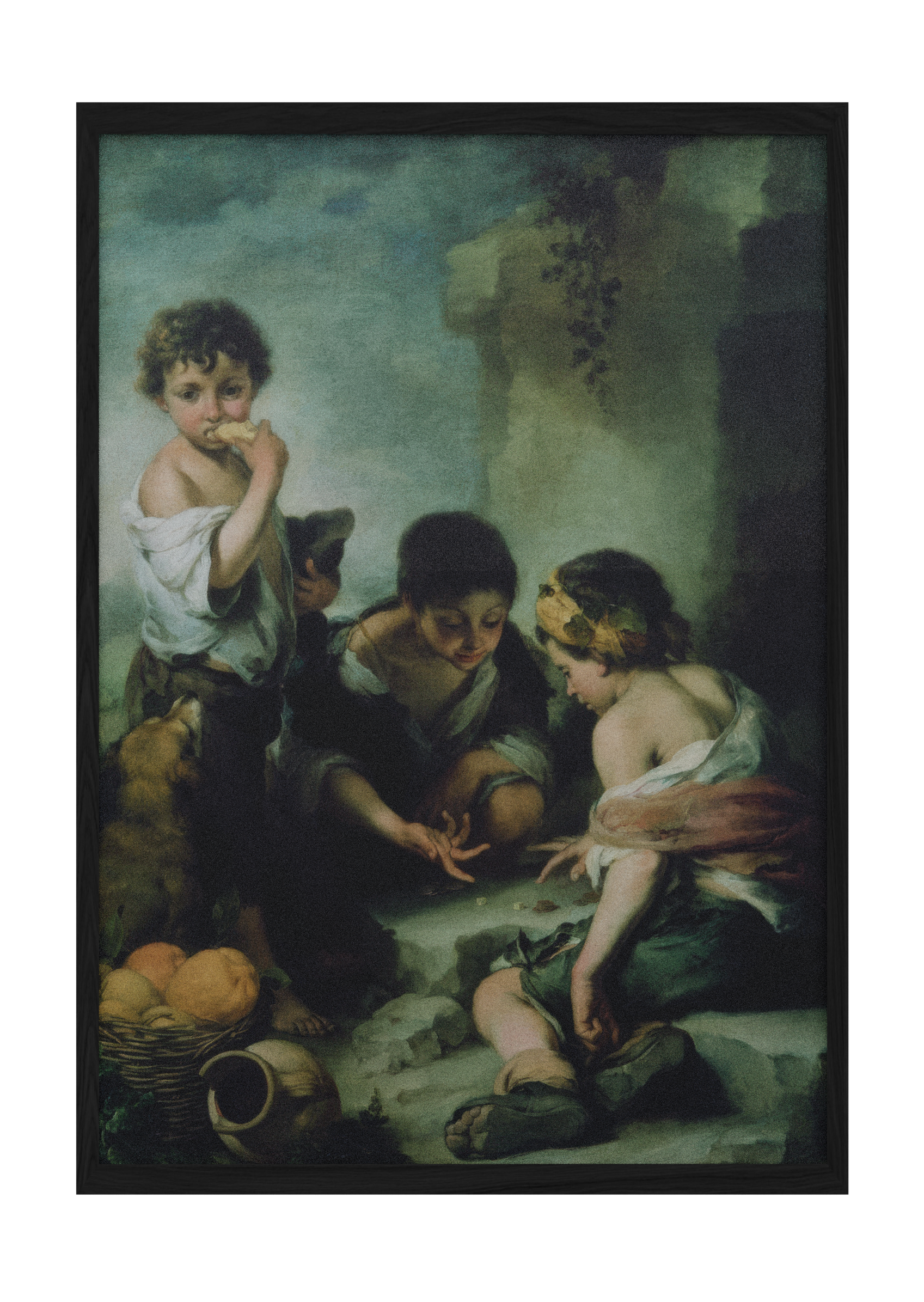 Young Boys Playing Dice