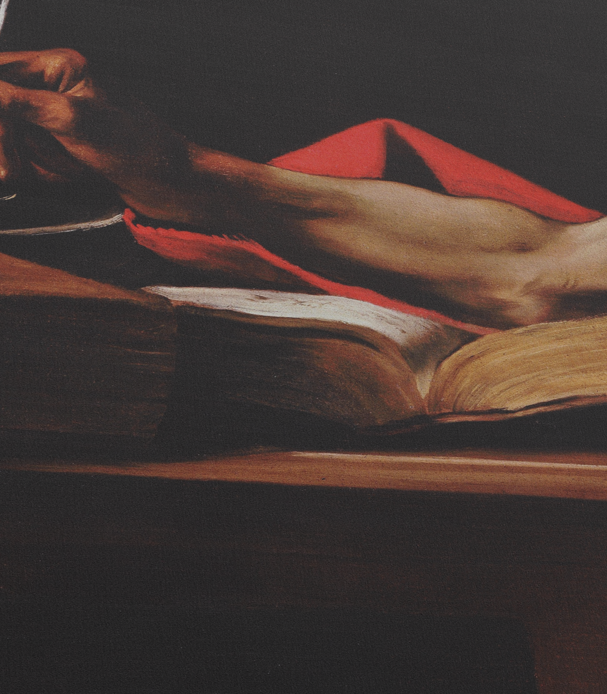 Saint Jerome Writing closeup
