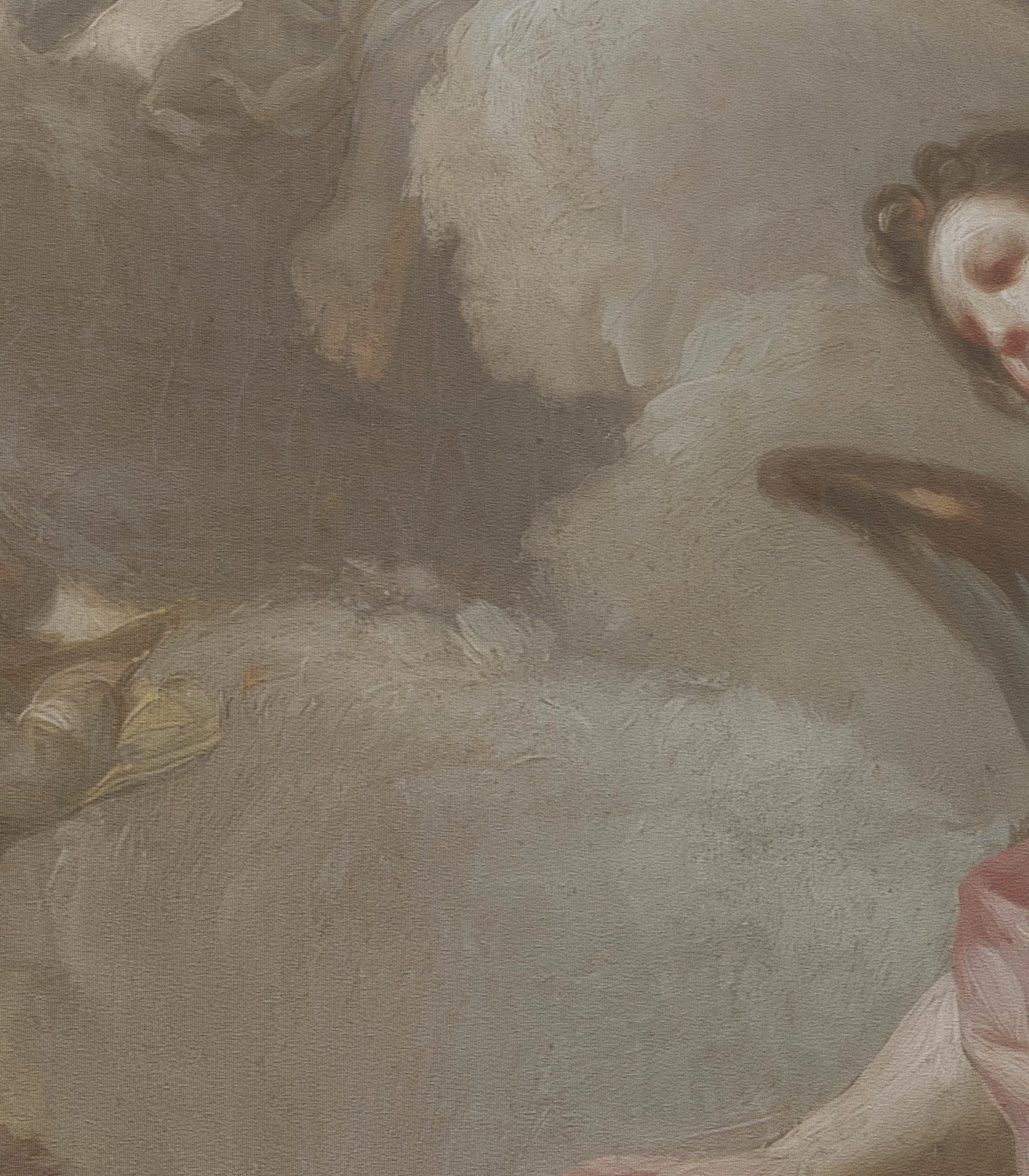 Abraham and the Three Angels closeup