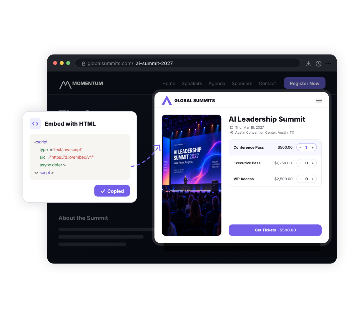 Embedded Checkout on Your Website