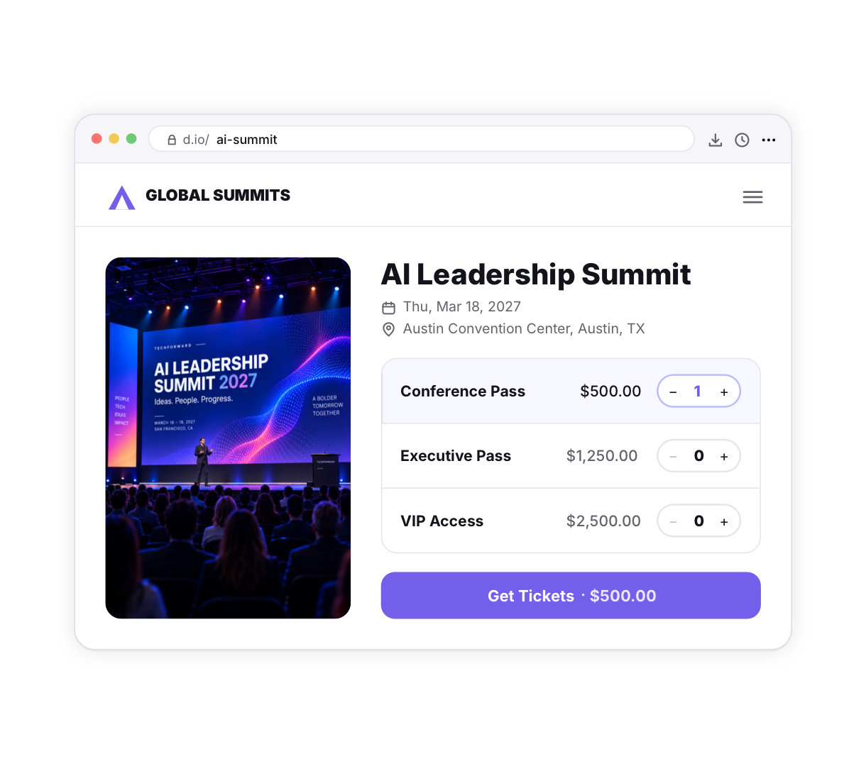 Sell Tickets on Diobox