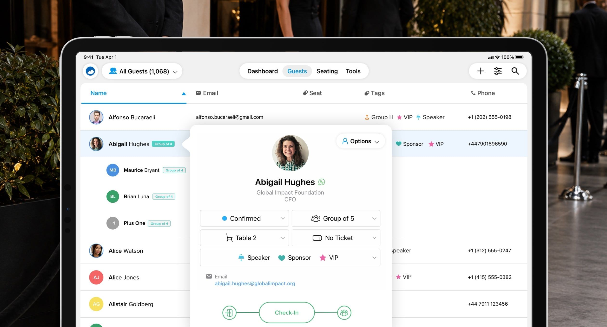 Best-In-Class Check-In App.