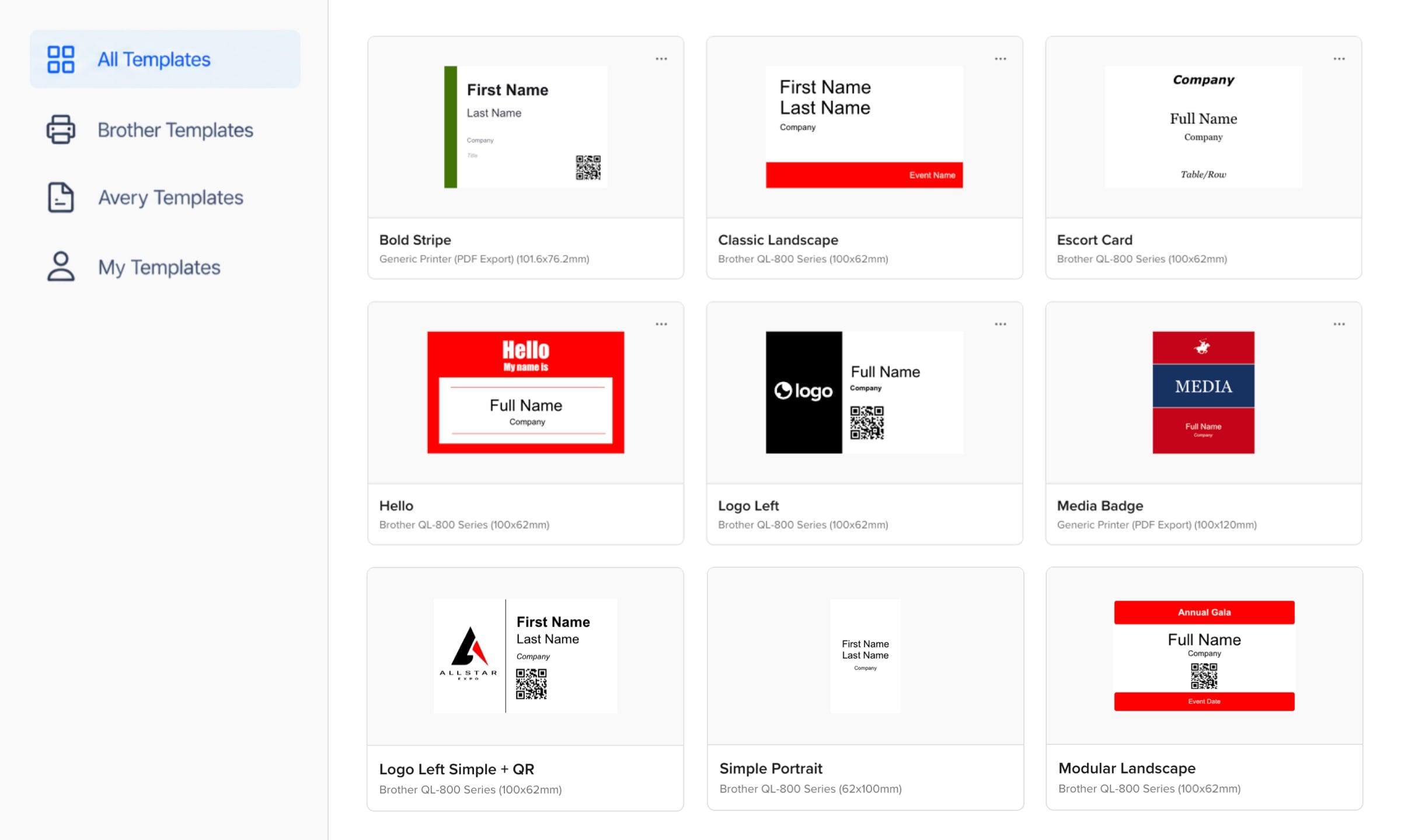 Badge Templates