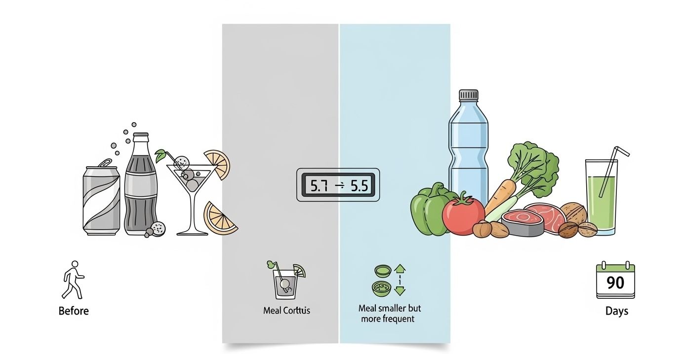 Food Changes with A1c