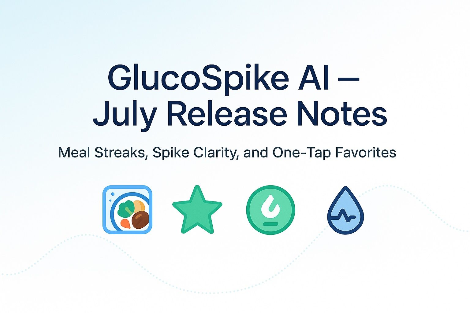 Image for: GlucoSpike AI July Product Update: Meal Streaks, Spike Clarity, and One-Tap Favorites