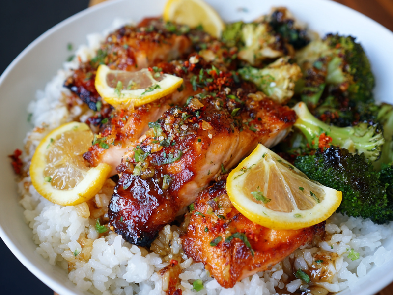 Serve over warm rice and add fresh vegetables on the side.