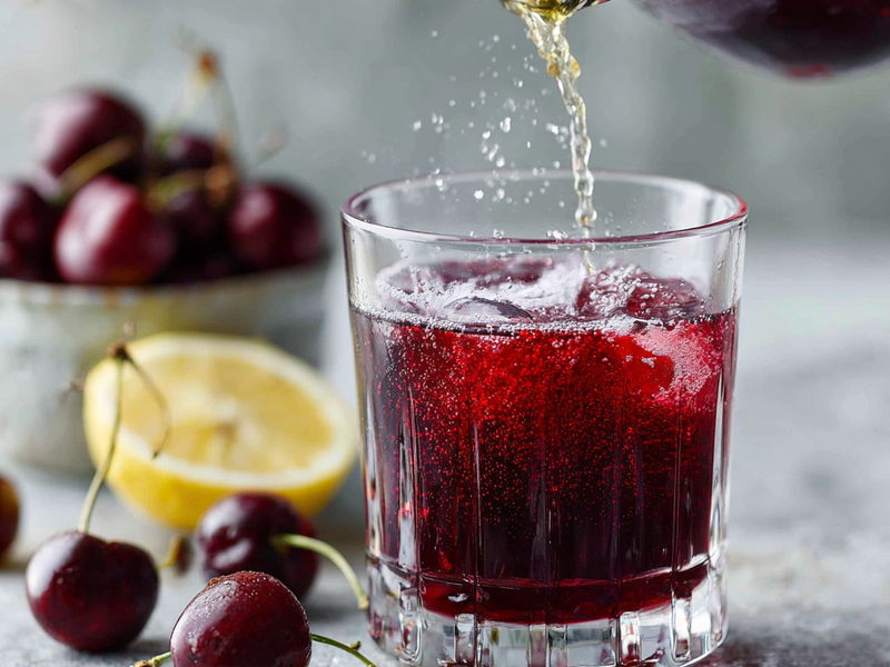 Adding fresh lemon juice and optional honey to the Sleepy Girl Mocktail