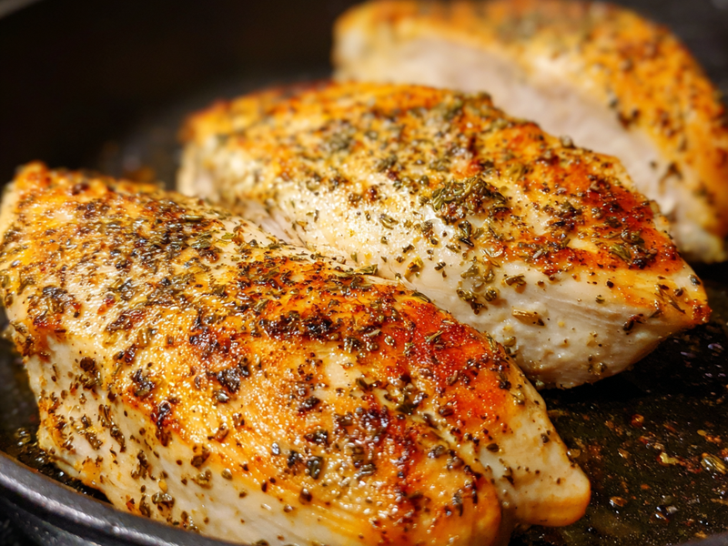 Cook in a pan over medium heat for 5–7 minutes per side until fully cooked.