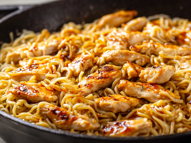 Add sliced chicken and cook until browned and fully cooked. Remove and set aside.