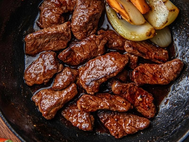 Heat 2 tablespoons of oil in a wok or large skillet until smoking, then sear the