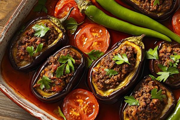 Turkish Karnıyarık: Stuffed Eggplant with Spiced Beef